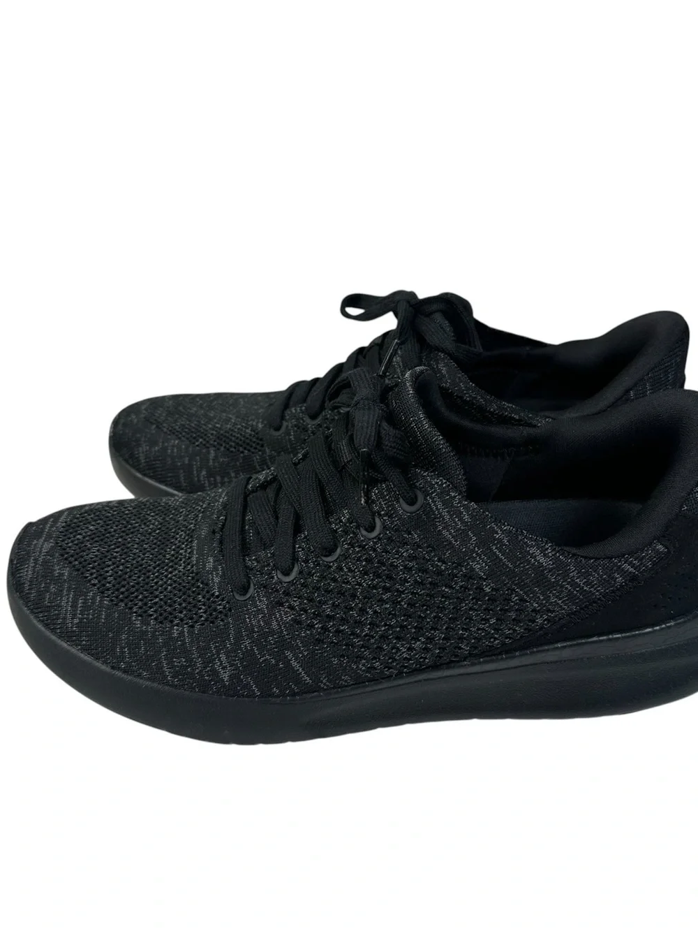 Kizik Lima Shoes Mens 7.5 Black Heather Hands Free Sneakers G3FC Comfort Slip On